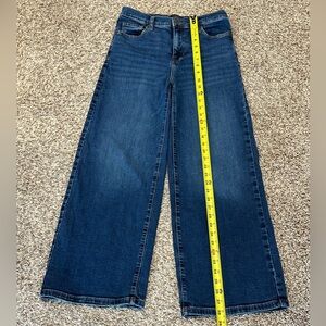 Banana Republic High Rise Wide Leg Dark Blue Jeans 28/6